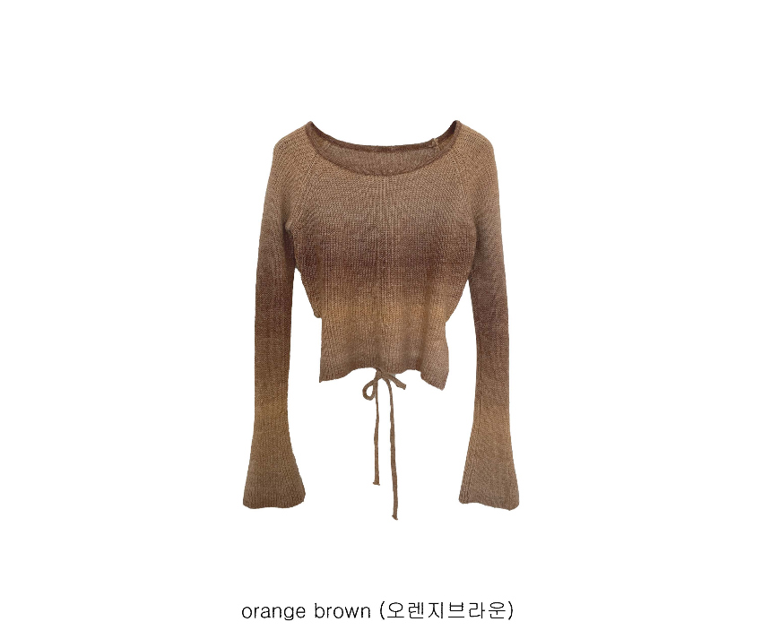 긴팔 티셔츠 브라운 색상 이미지-S2L3