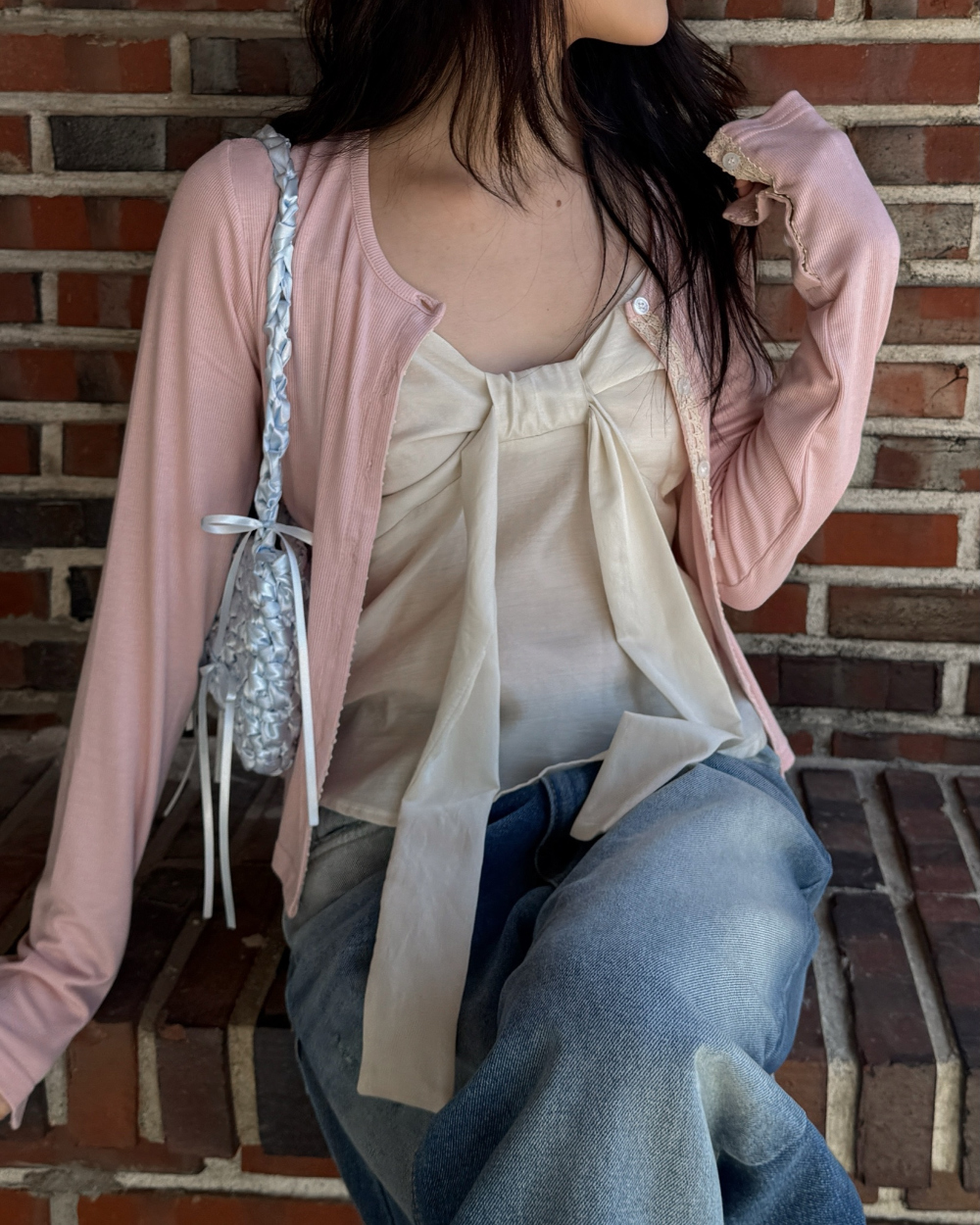 카디건 모델 착용 이미지-S1L26