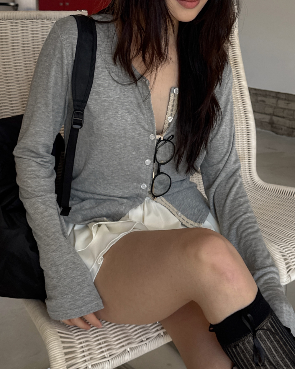 카디건 모델 착용 이미지-S1L23