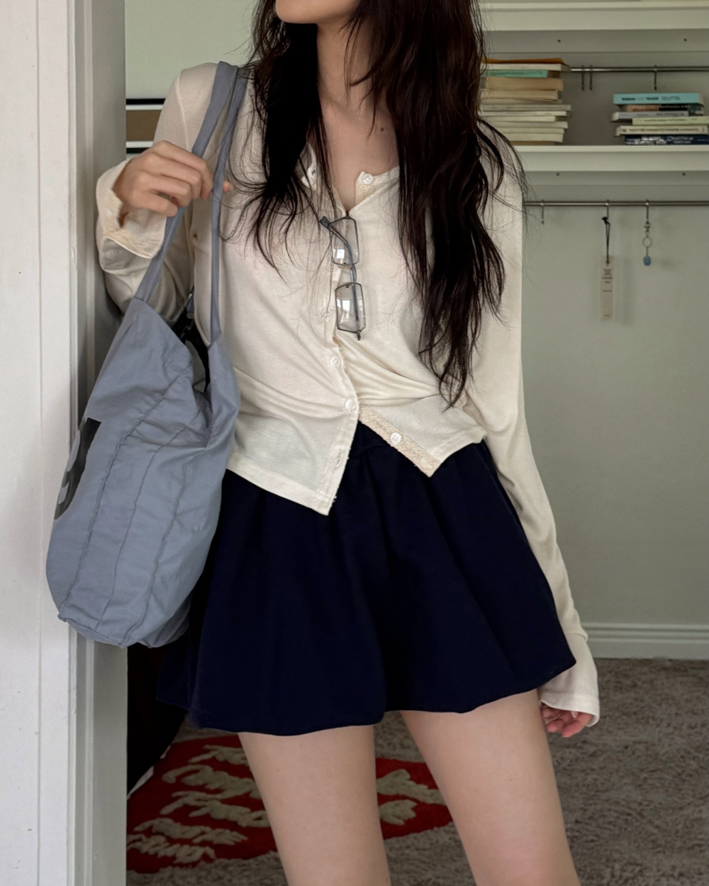 카디건 모델 착용 이미지-S1L18