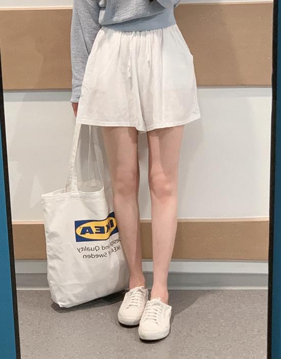 로에트 린넨 숏팬츠(밴딩/반바지/베이직/썸머/데일리룩/꾸안꾸/휴가룩/휴양지룩)