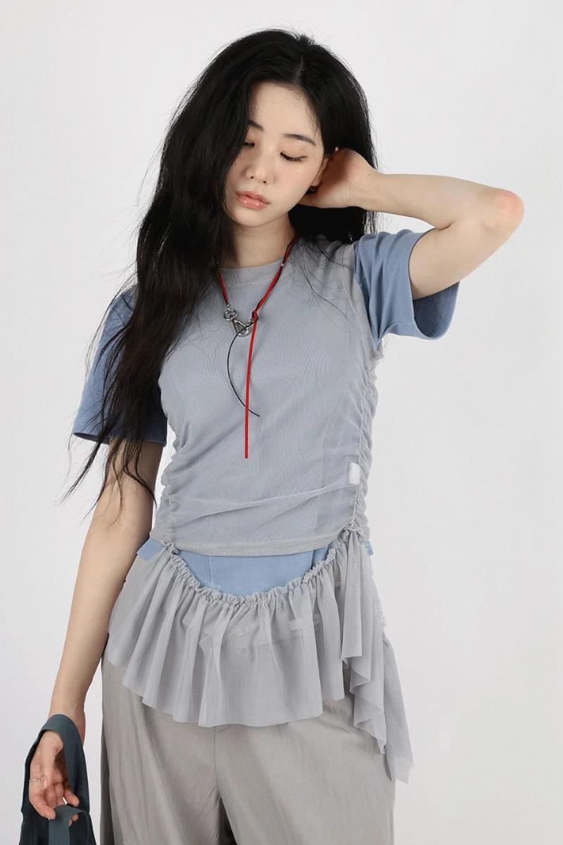 Crew Frill Layered Sleeveless 
