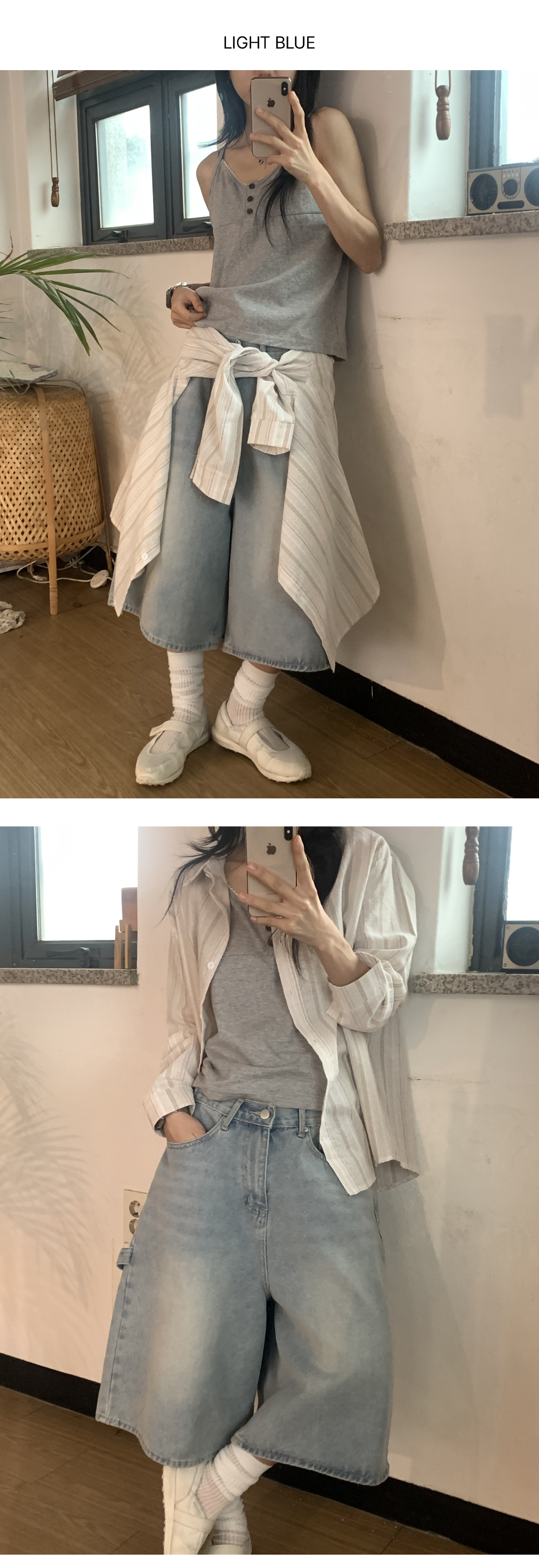 멜빵 스커트/바지 상품상세 이미지-S1L11