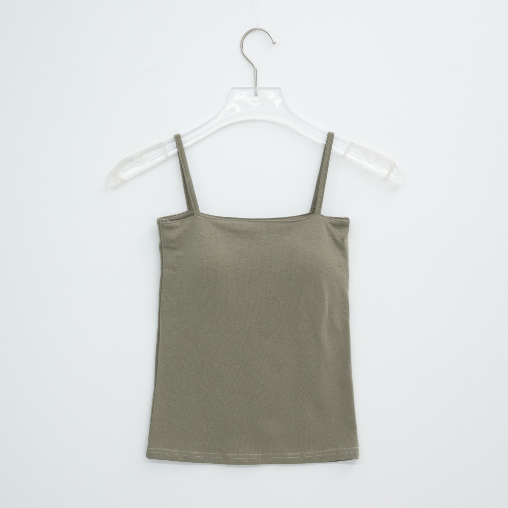 민소매 카키 색상 이미지-S1L19