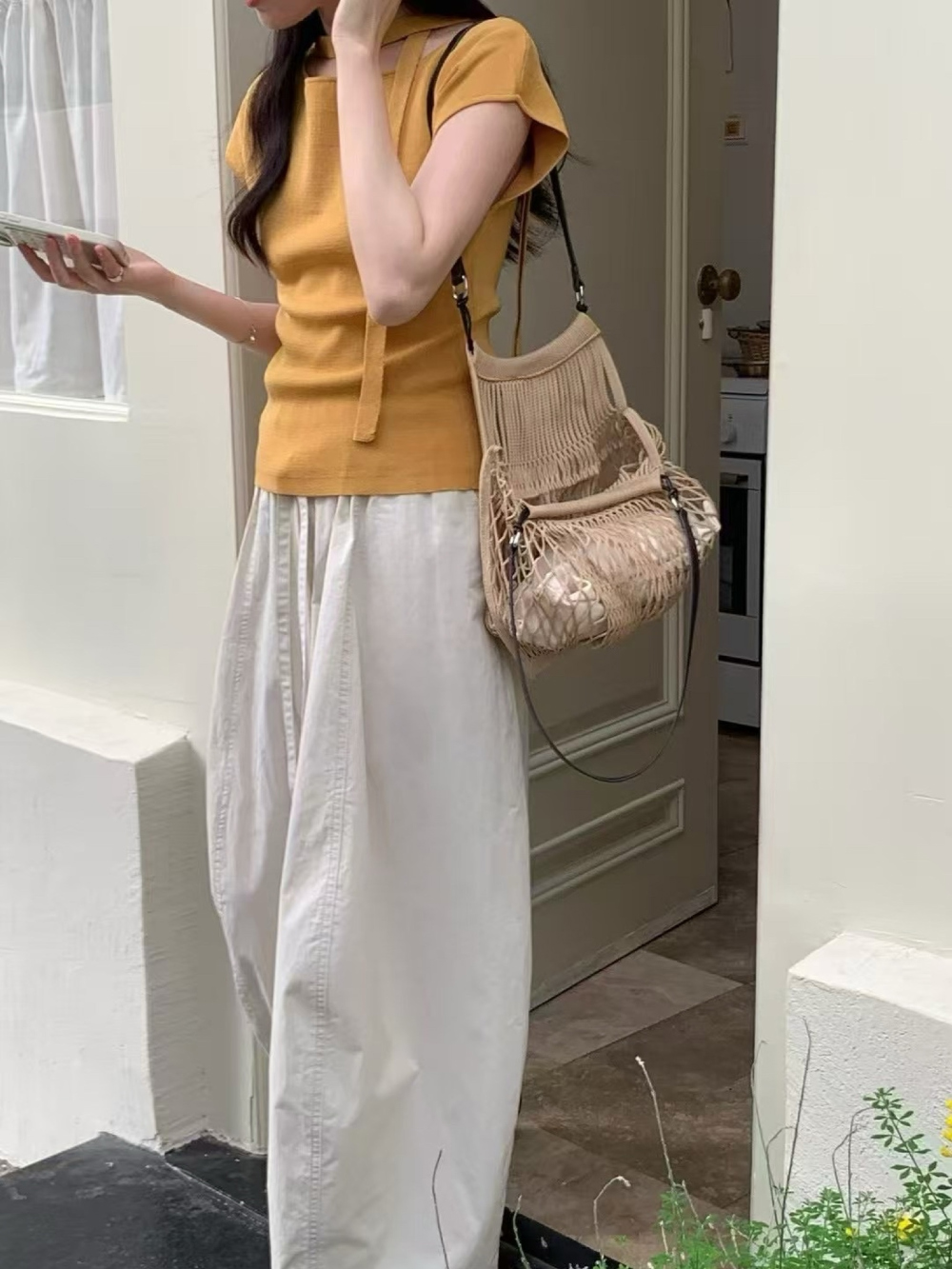 바지 모델 착용 이미지-S1L17