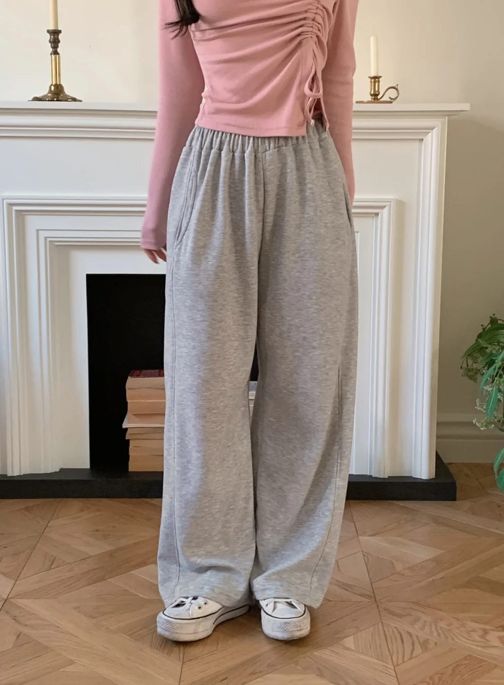 긴팔 티셔츠 모델 착용 이미지-S1L39