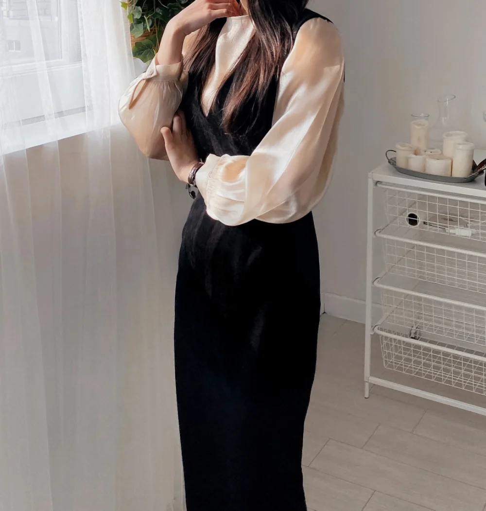 드레스 모델 착용 이미지-S1L19