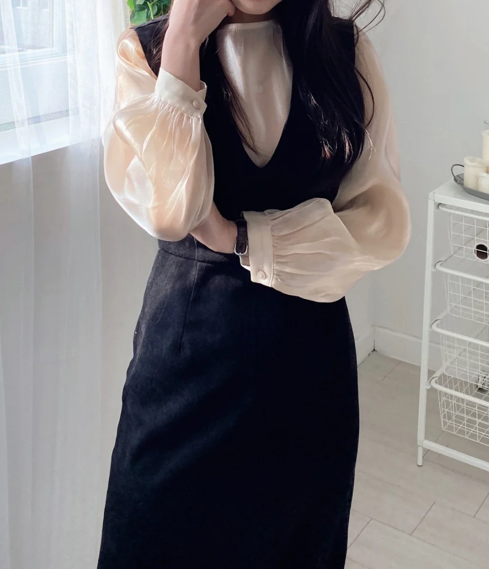 드레스 모델 착용 이미지-S1L25