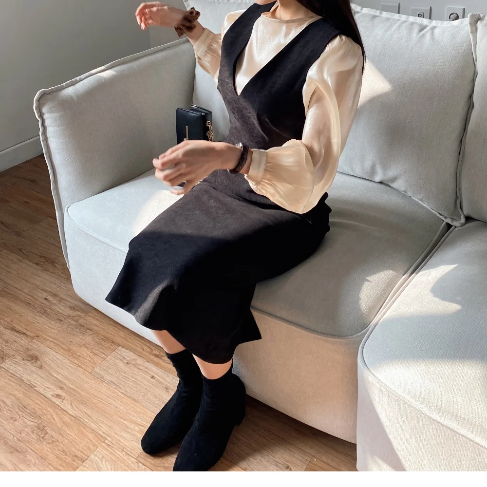 드레스 모델 착용 이미지-S1L43