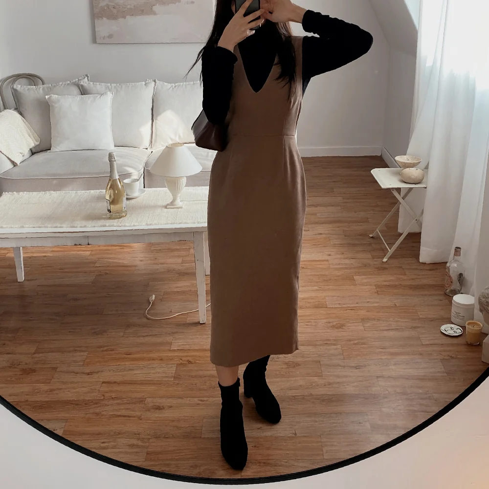 드레스 모델 착용 이미지-S1L81