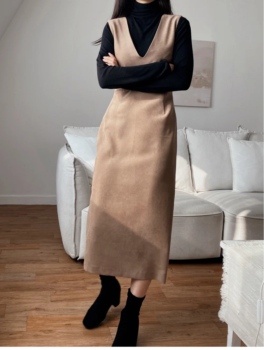 드레스 모델 착용 이미지-S1L92