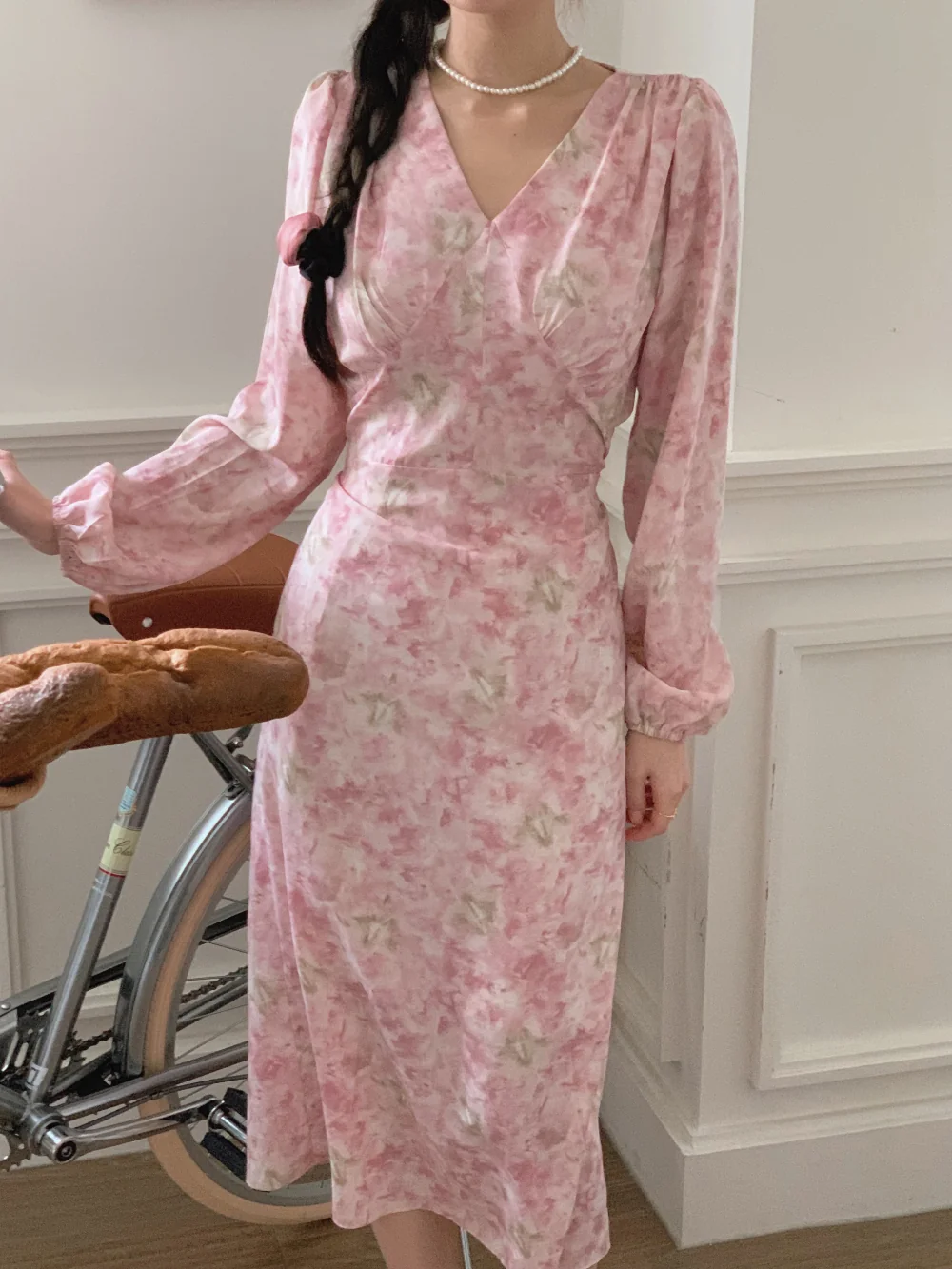 드레스 모델 착용 이미지-S1L81