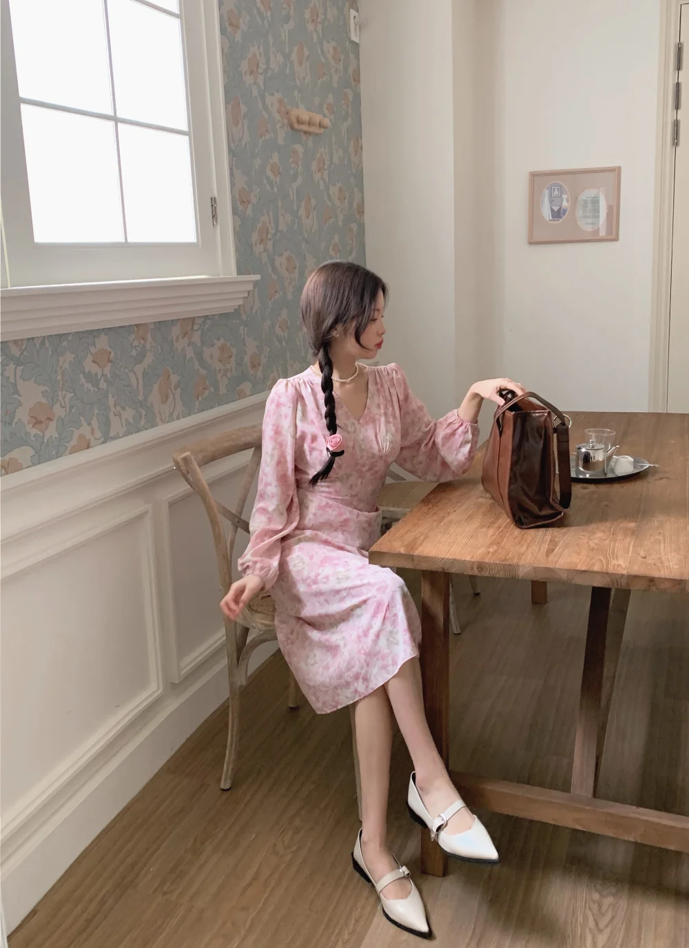 드레스 모델 착용 이미지-S1L103