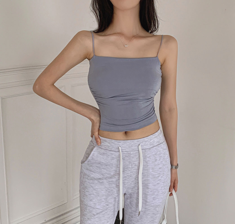 민소매 모델 착용 이미지-S1L125