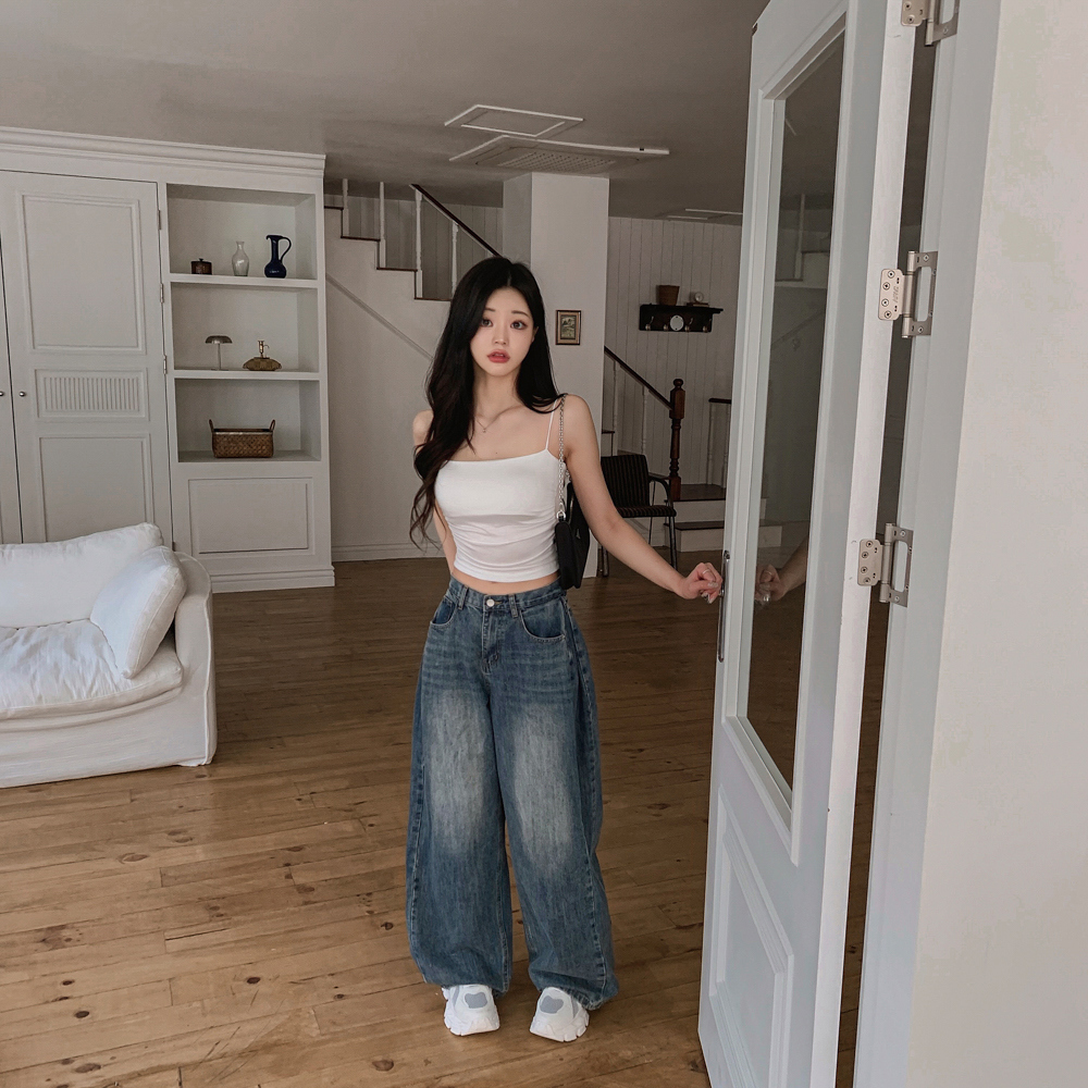 민소매 모델 착용 이미지-S1L148