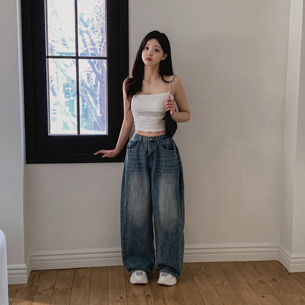 민소매 모델 착용 이미지-S1L156