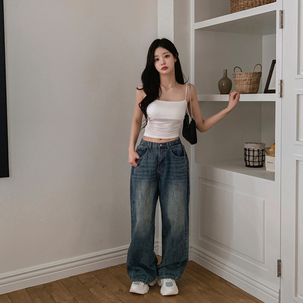 민소매 모델 착용 이미지-S1L151