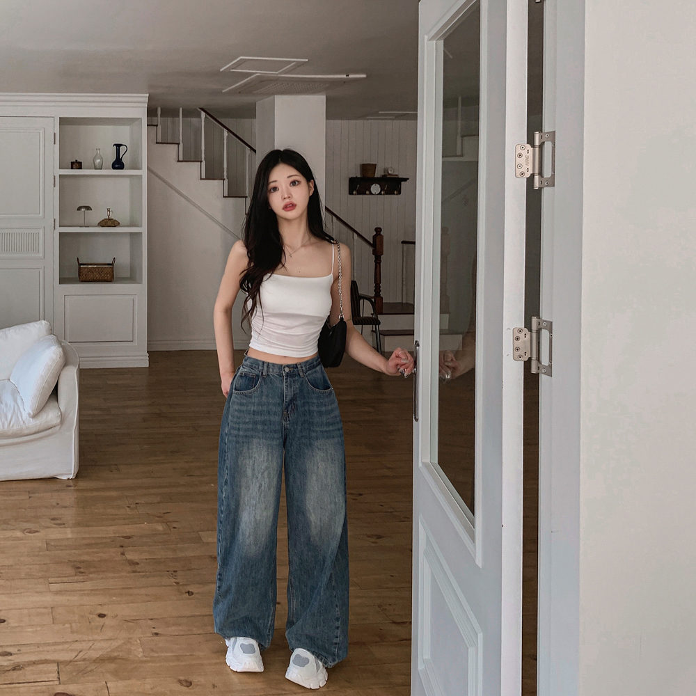 민소매 모델 착용 이미지-S1L149