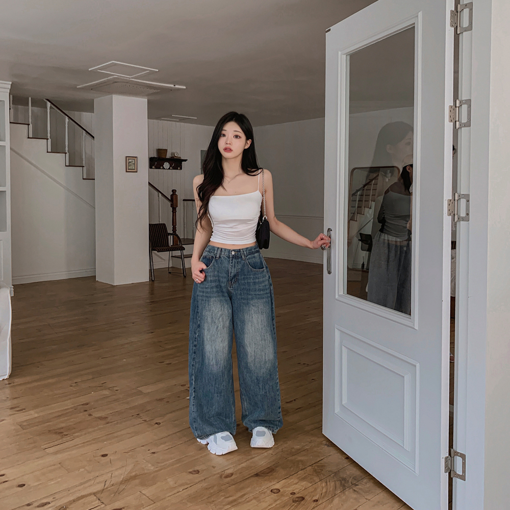 민소매 모델 착용 이미지-S1L159