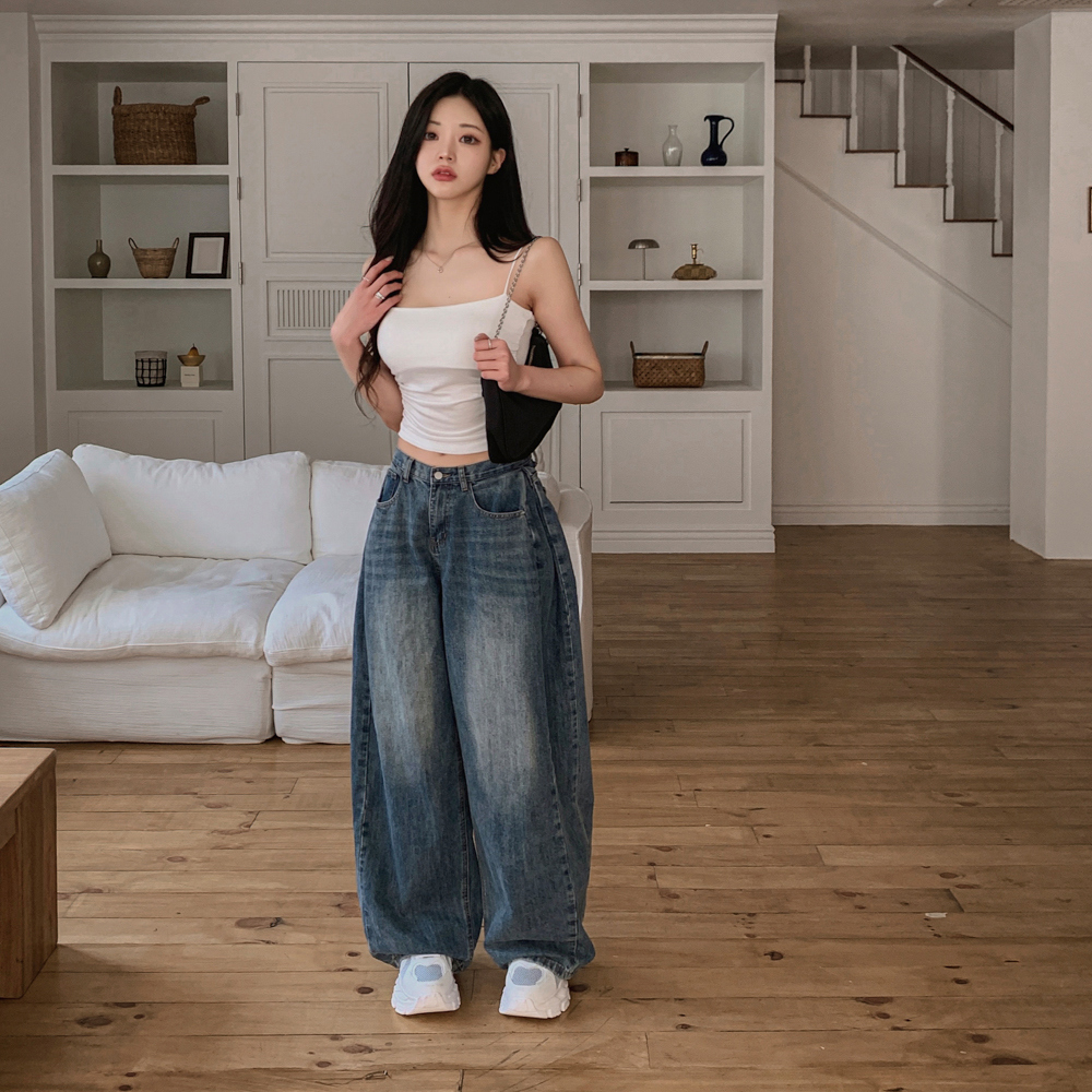 민소매 모델 착용 이미지-S1L161