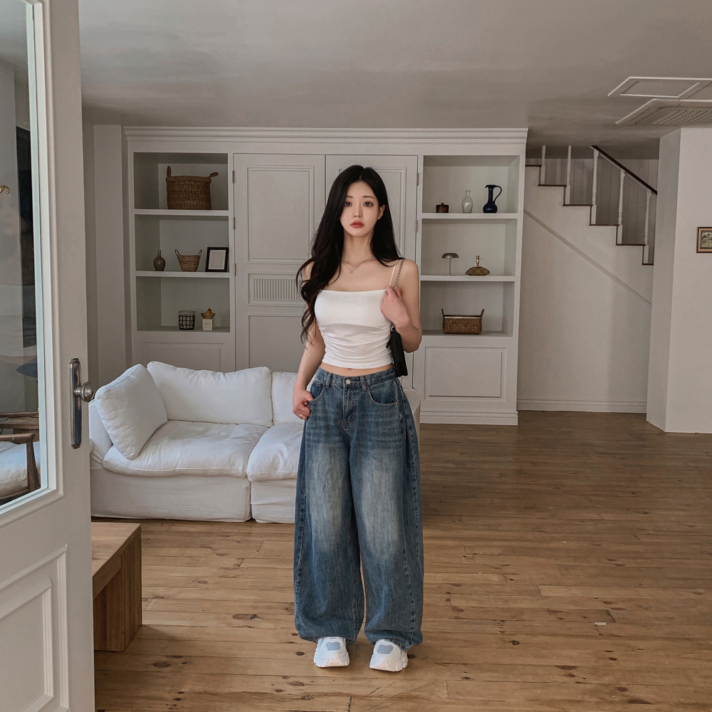 민소매 모델 착용 이미지-S1L160