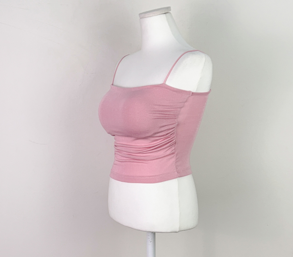 민소매 베이비핑크 색상 이미지-S1L35