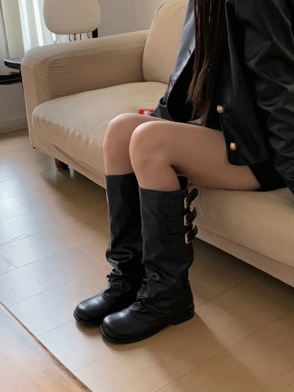 카디건 모델 착용 이미지-S1L12