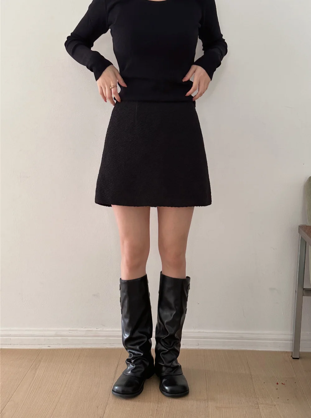 카디건 모델 착용 이미지-S1L62