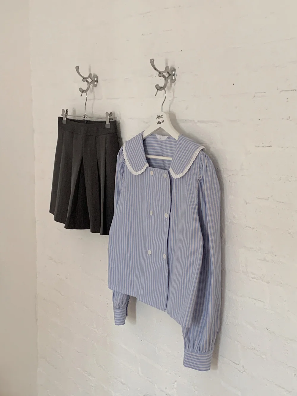 블라우스 그레이 색상 이미지-S1L149