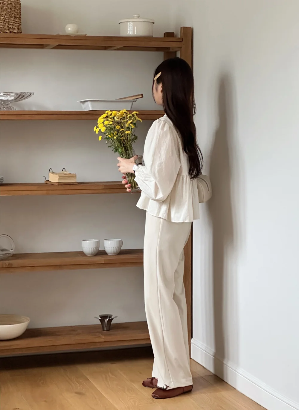 바지 모델 착용 이미지-S1L150