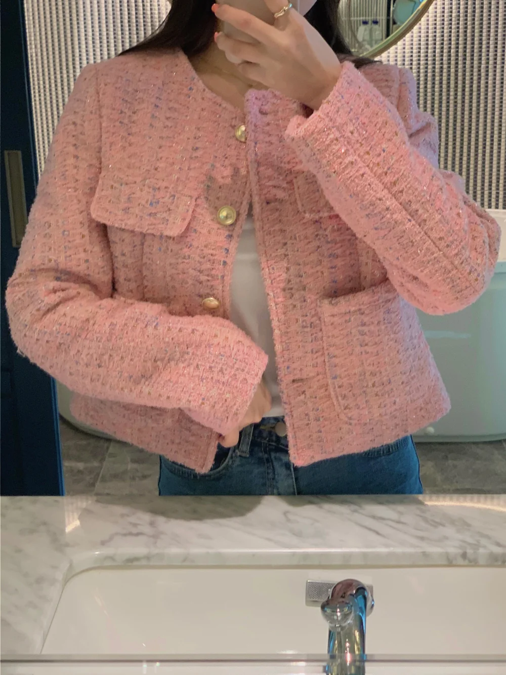 블레이저 모델 착용 이미지-S1L57