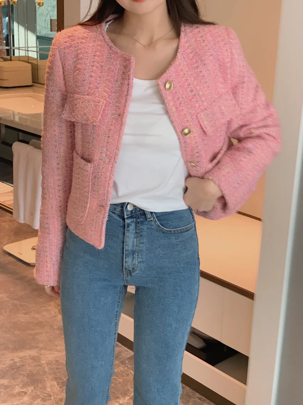 블레이저 모델 착용 이미지-S1L64