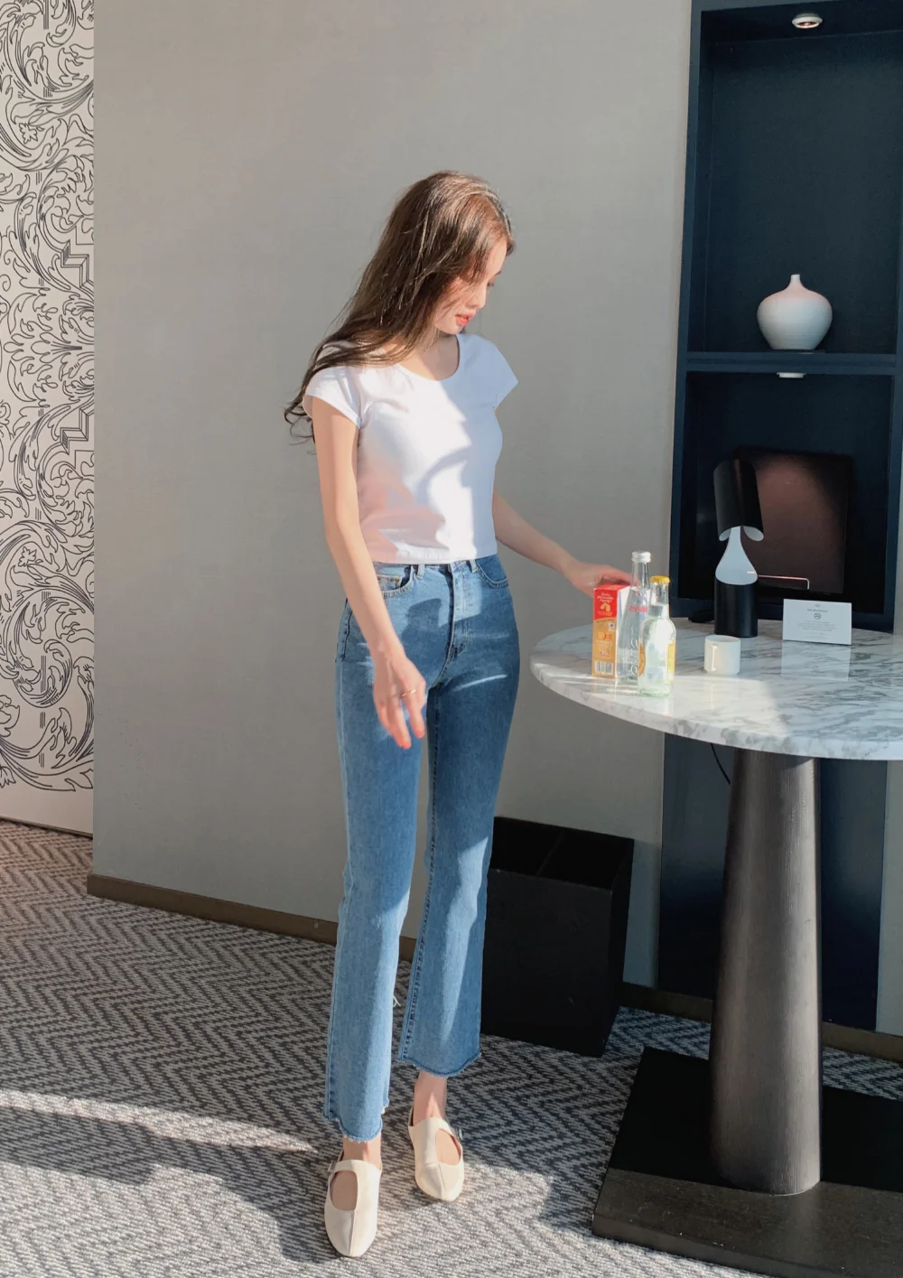 블레이저 모델 착용 이미지-S1L103