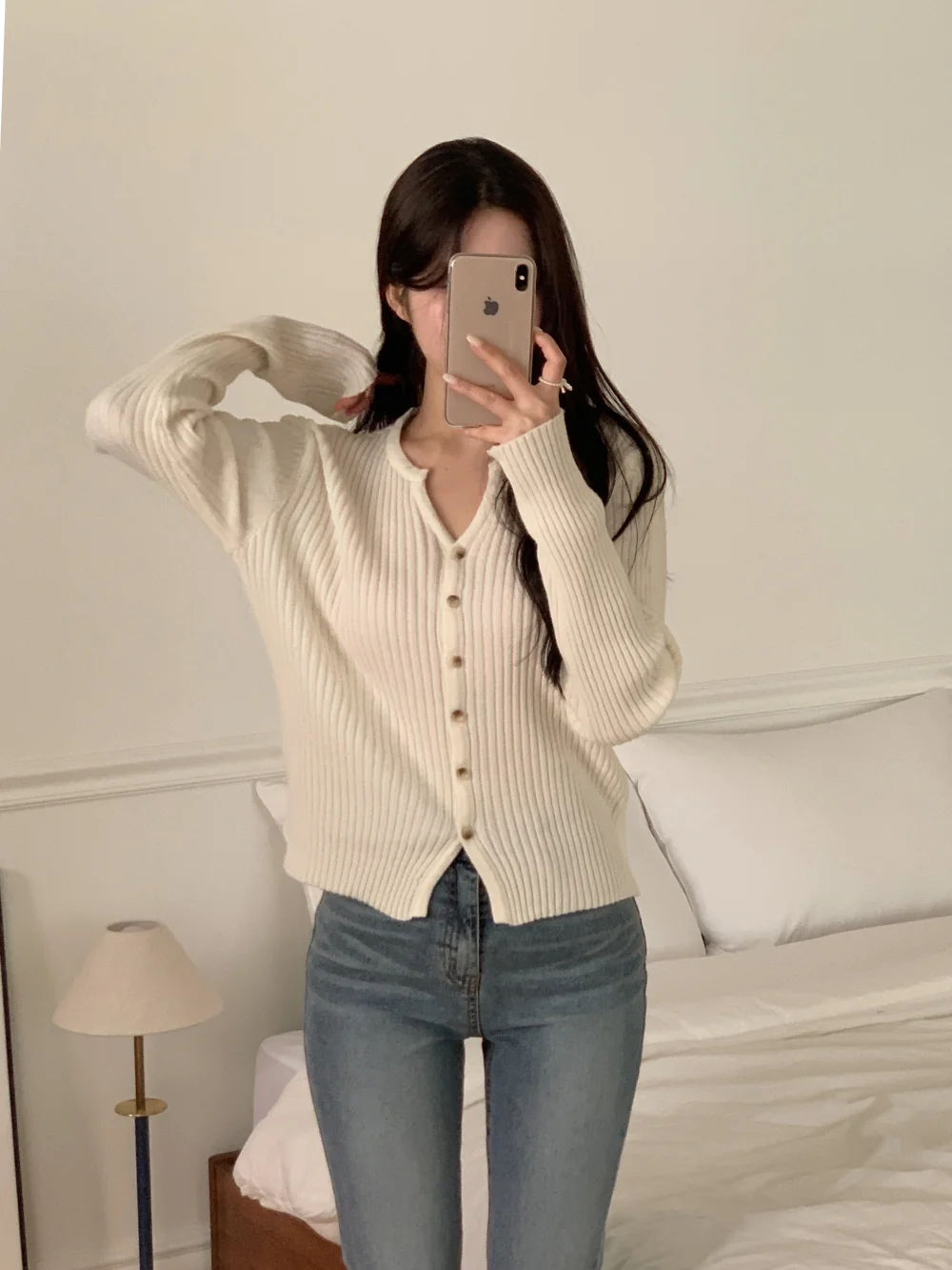 카디건 모델 착용 이미지-S3L20