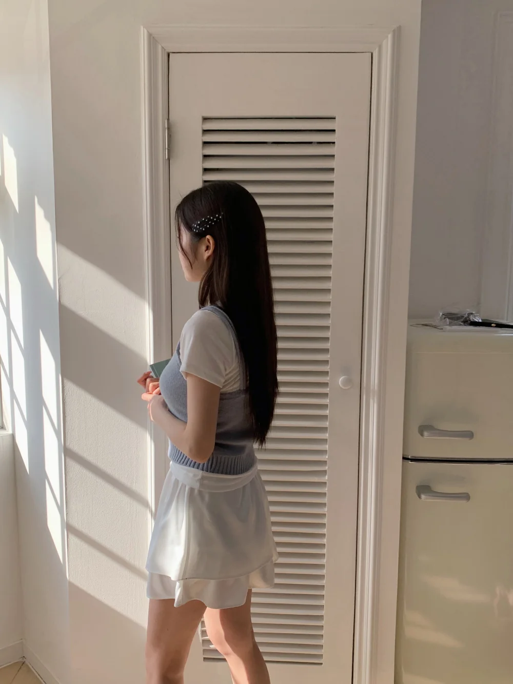 반팔 티셔츠 모델 착용 이미지-S1L39