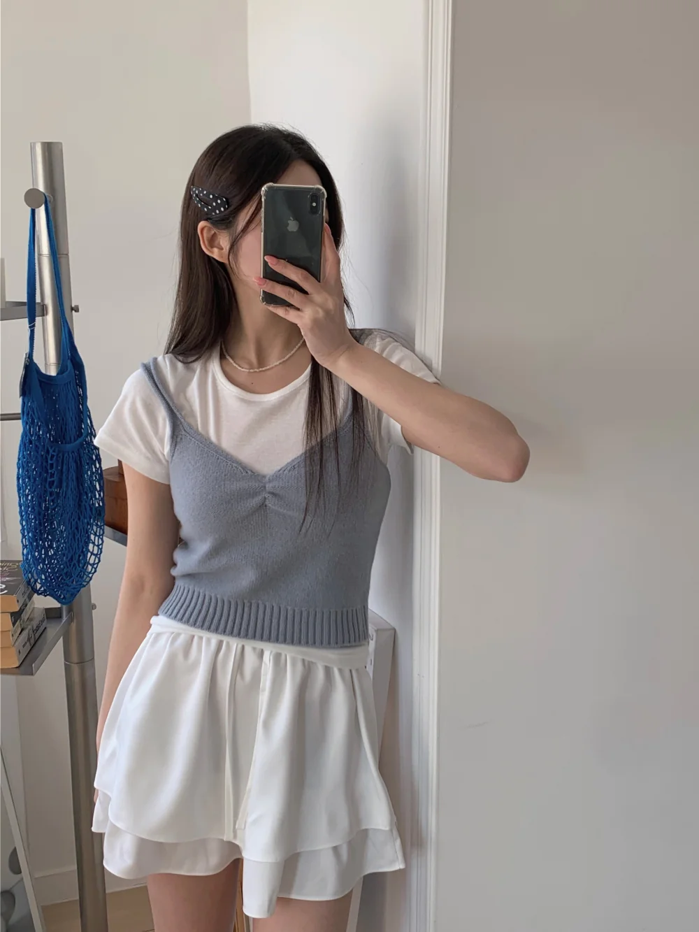 반팔 티셔츠 모델 착용 이미지-S1L32