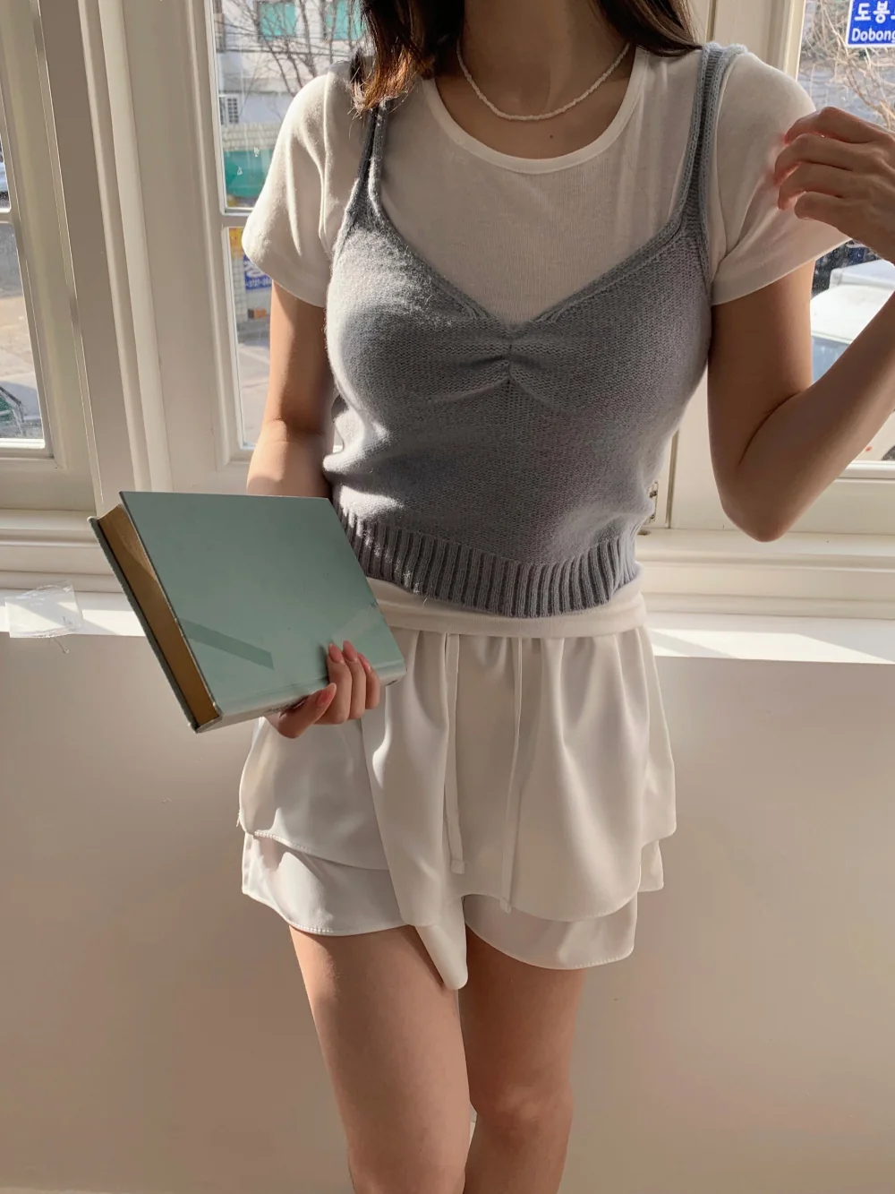 반팔 티셔츠 모델 착용 이미지-S1L37