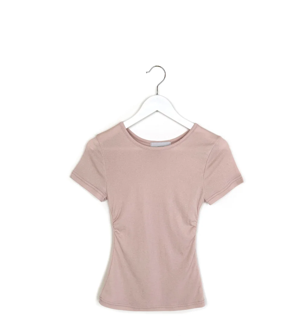 반팔 티셔츠 크림 색상 이미지-S3L5