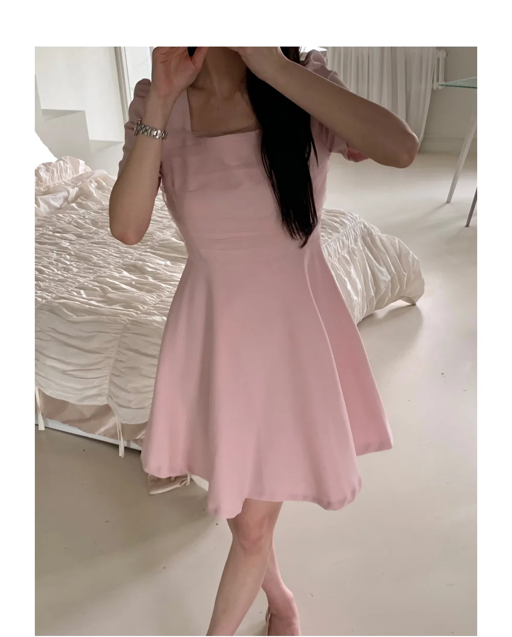 드레스 모델 착용 이미지-S1L33