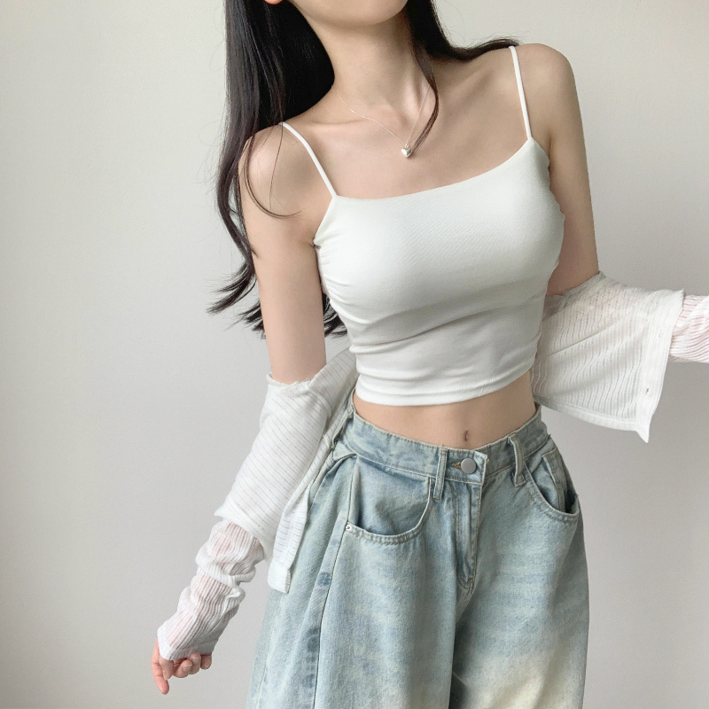 민소매 모델 착용 이미지-S1L21