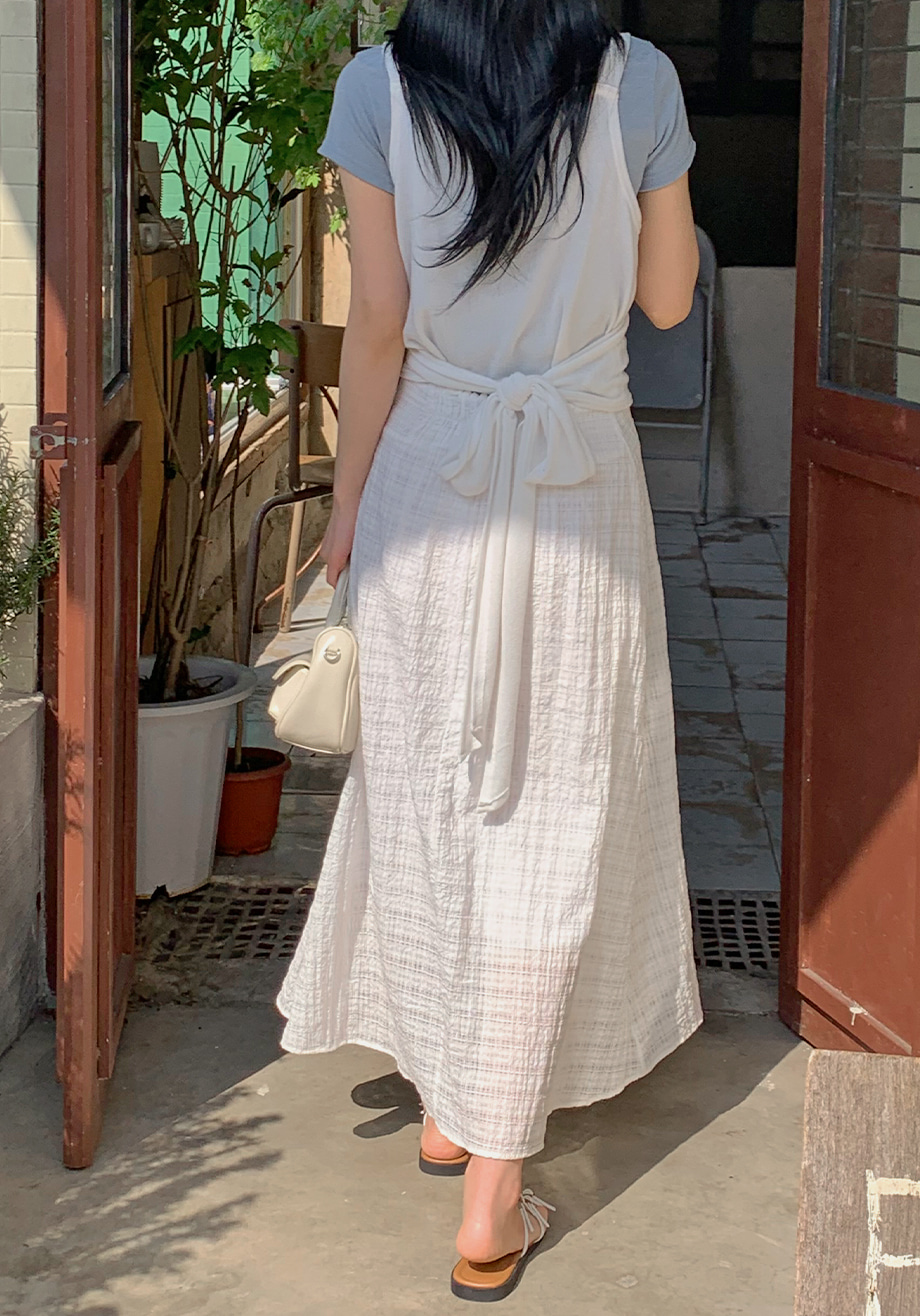 리리앤코 다엘리오 랩스타일 스트랩 레이어드 뷔스티에