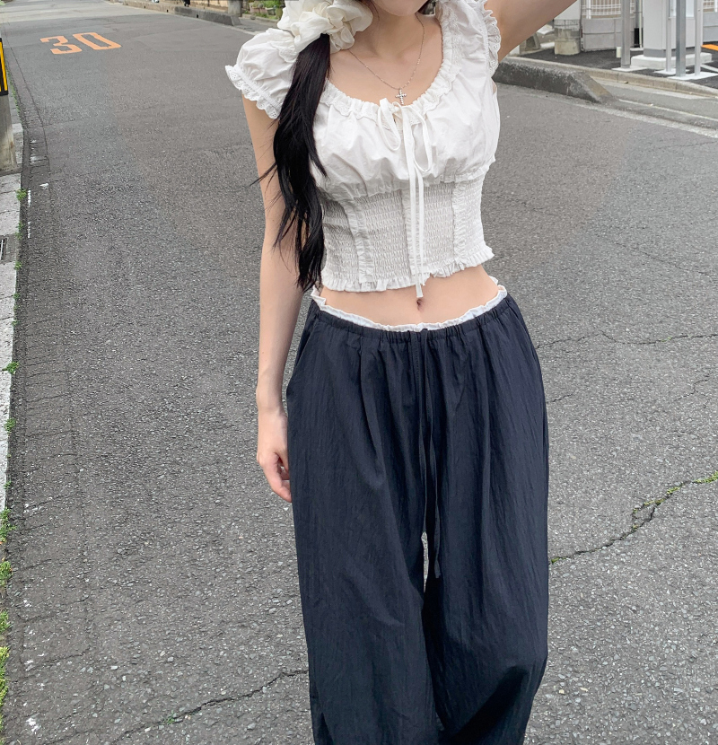 블라우스 모델 착용 이미지-S1L40