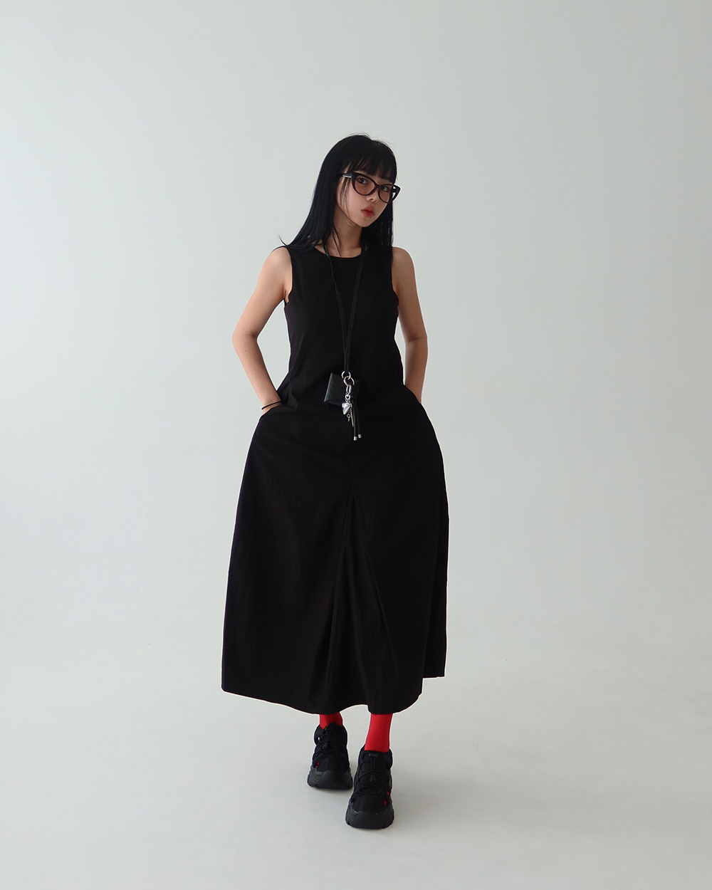 드레스 모델 착용 이미지-S1L83