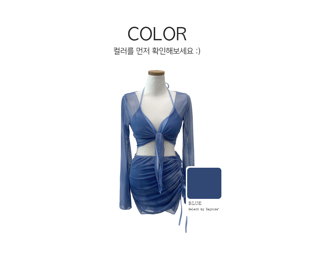 수영복/속옷 네이비블루 색상 이미지-S3L1