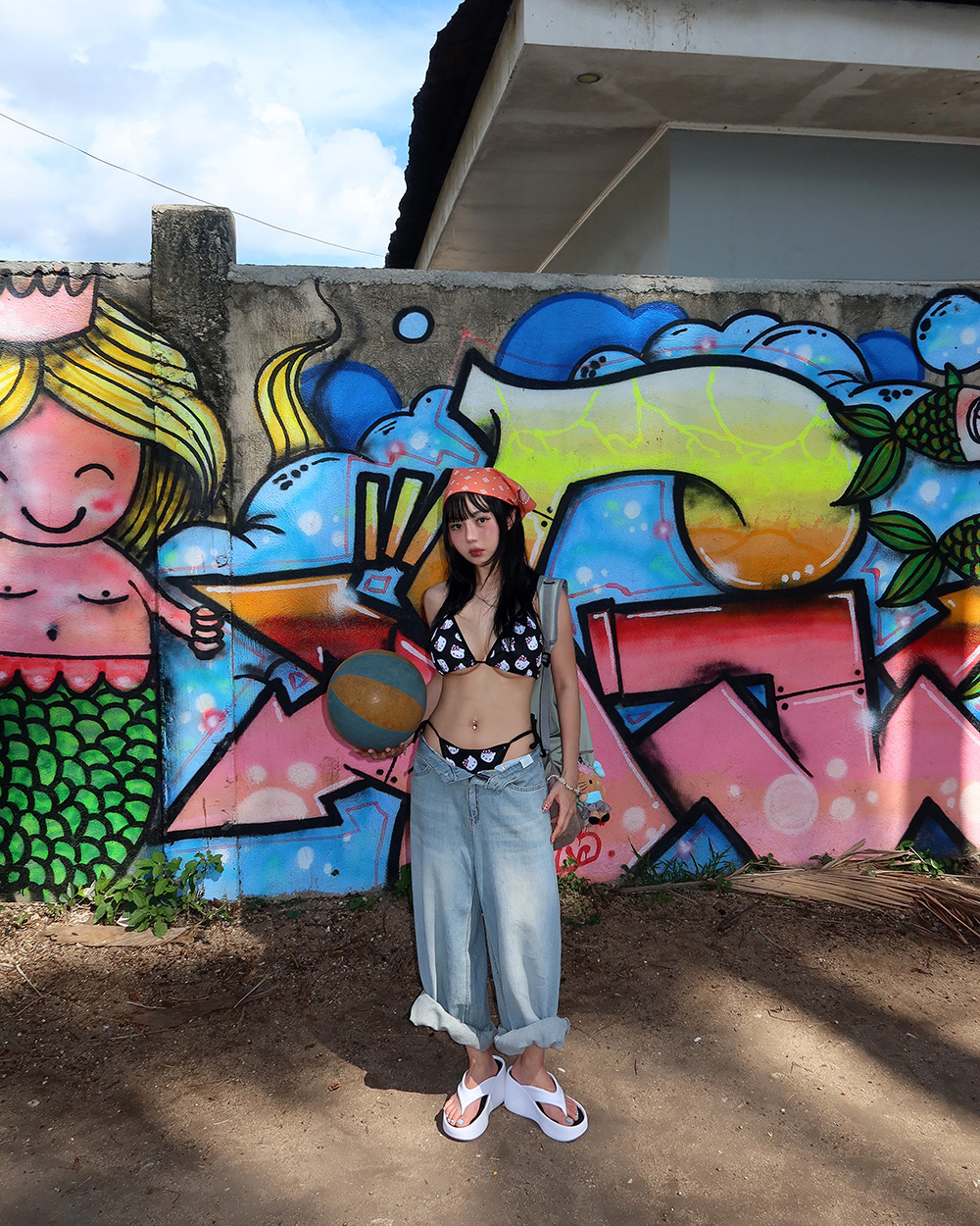 수영복/속옷 모델 착용 이미지-S1L73