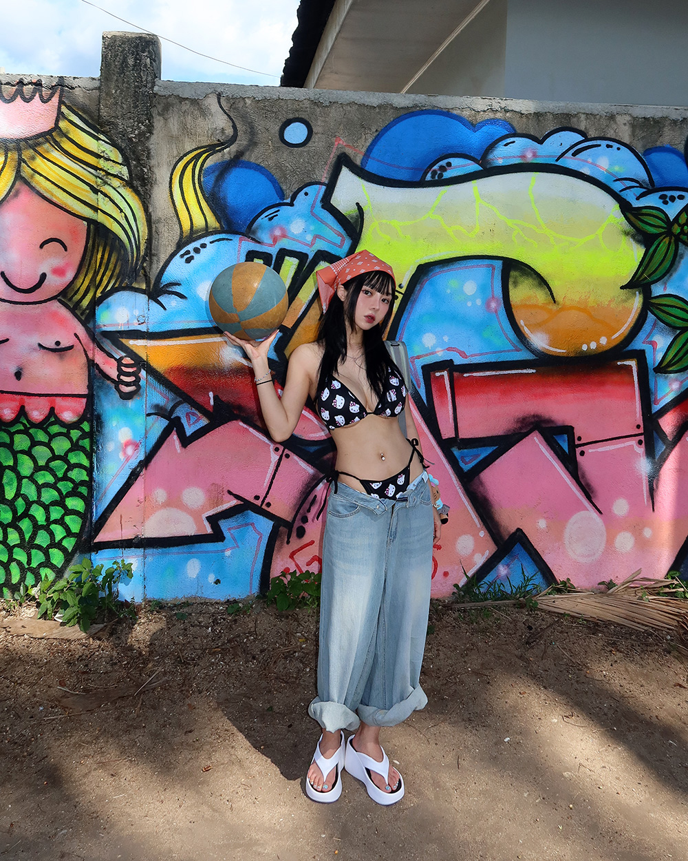 수영복/속옷 모델 착용 이미지-S1L74